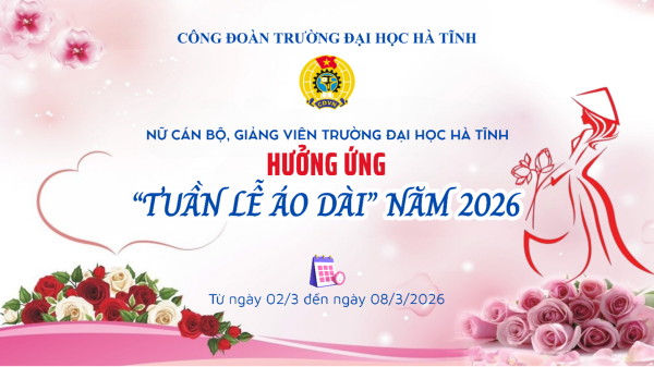 Nữ cán bộ, giảng viên Trường Đại học Hà Tĩnh hưởng ứng “Tuần lễ Áo dài” năm 2026