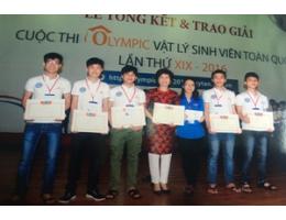 Trường Đại học Hà Tĩnh đạt thành tích cao tại kỳ thi Olympic môn Vật lý toàn quốc lần thứ XIX năm 2016