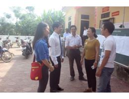 CBGV và HSSV Trường Đại học Hà Tĩnh nô nức đi bầu cử