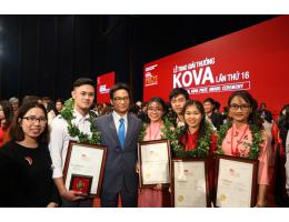 Sinh viên Trường Đại học Hà Tĩnh nhận học bổng kova năm 2018