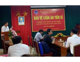 Nghiên cứu sinh Lê Văn Hiển – Giảng viên khoa Sư Phạm bảo vệ thành công luận án Tiến sĩ chuyên ngành Toán giải tích