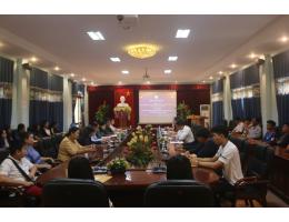Lưu học sinh Thủ đô Viêng Chăn (Lào) nhập học tại Trường Đại học Hà Tĩnh năm học 2019-2020