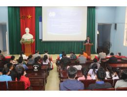 Lưu học sinh tỉnh Bolykhamxay (Lào) nhập học tại Trường Đại học Hà Tĩnh năm học 2019-2020