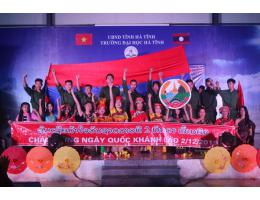 Trường Đại học Hà Tĩnh tổ chức Lễ kỷ niệm 44 Ngày Quốc khánh Nước CHDCND Lào