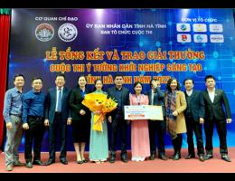 Sinh viên Khoa Sư phạm đạt giải Khuyến khích tại cuộc thi Ý tưởng khởi nghiệp sáng tạo tỉnh Hà Tĩnh năm 2022