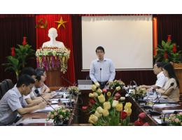 Họp hội đồng khoa học và đào tạo Trường Đại học Hà Tĩnh năm học 2018 -2019, nhiệm kỳ 2016-2020