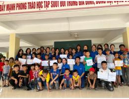 Tuổi trẻ Đại học Hà Tĩnh  mang mùa hè xanh  về cùng Điền Mỹ, Hương Khê