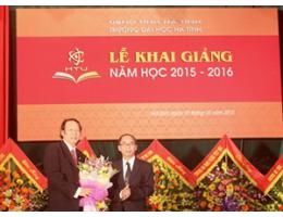 Trường Đại học Hà Tĩnh tổ chức Lễ Khai giảng năm học 2015 - 2016