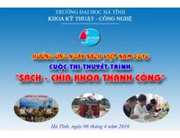Cuộc thi hùng biện “Sách – chìa khóa thành công” Khoa Kỹ thuật – Công nghệ